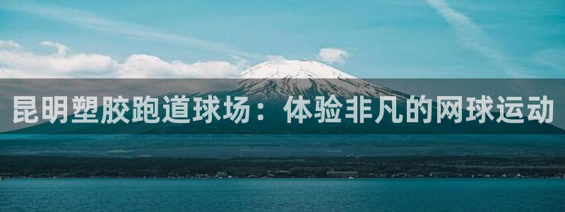 谈球吧体育app下载中心官方最新版：昆明塑胶跑道球场：体验非凡的网球运动