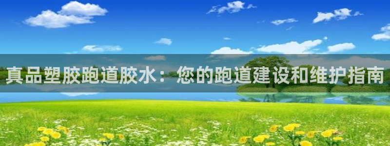 谈球吧中国官方网站：真品塑胶跑道胶水：您的跑道建设和维护指南
