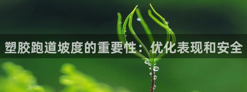 谈球吧能提现不：塑胶跑道坡度的重要性：优化表现和安全