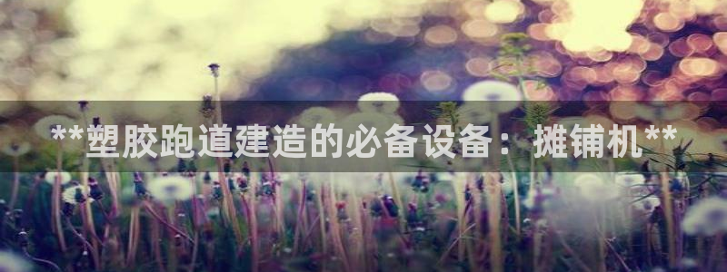 谈球吧平台正规吗可信吗知乎：**塑胶跑道建造的必备设备：摊铺机**