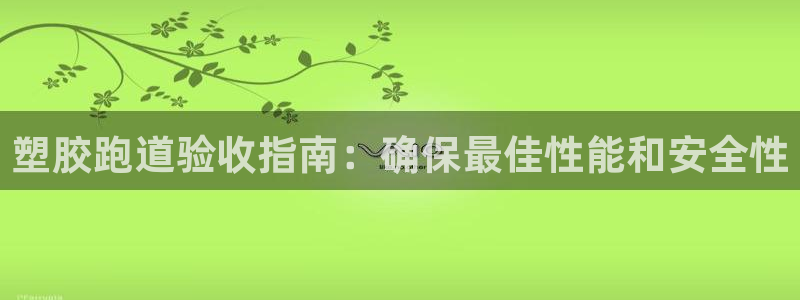 谈球吧app官网下载：塑胶跑道验收指南：确保最佳性能和安全性