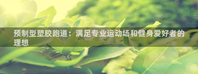 谈球吧是正规平台吗：预制型塑胶跑道：满足专业运动场和健身爱好