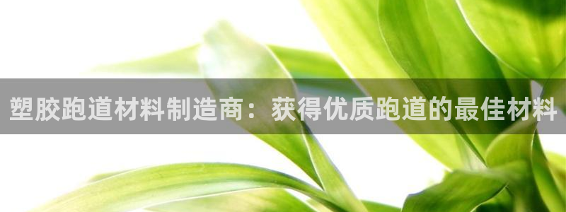 谈球吧体育app下载足球直播：塑胶跑道材料制造商：获
